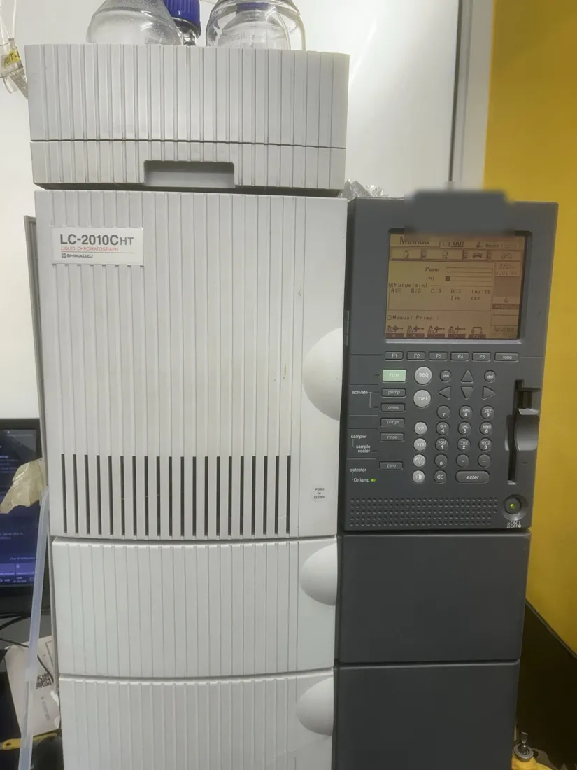 Shimadzu LC-2010CHT integrated HPLC in the customer's laboratory before service.