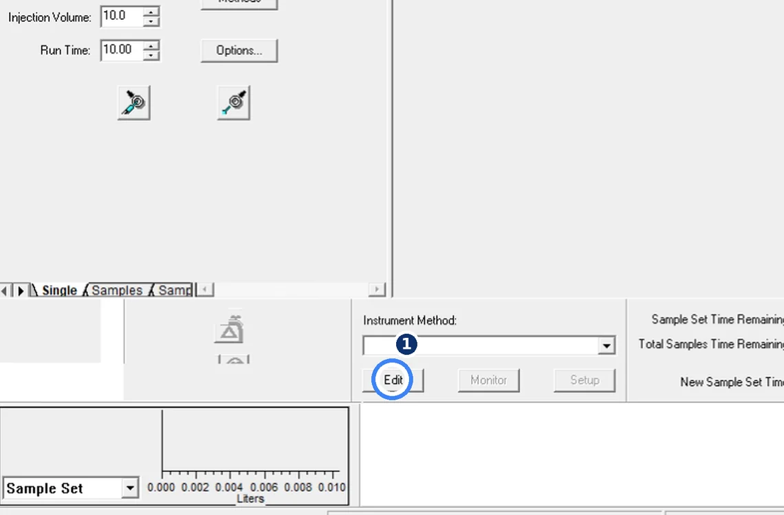 Step 7.1: Open Run Samples — Waters Empower 3 screenshot