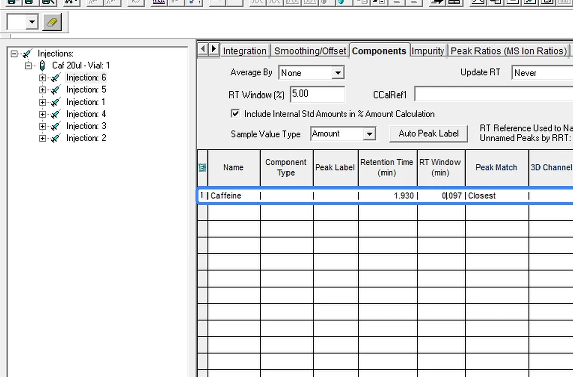 Step 7.3: Name the component — Waters Empower 3 screenshot