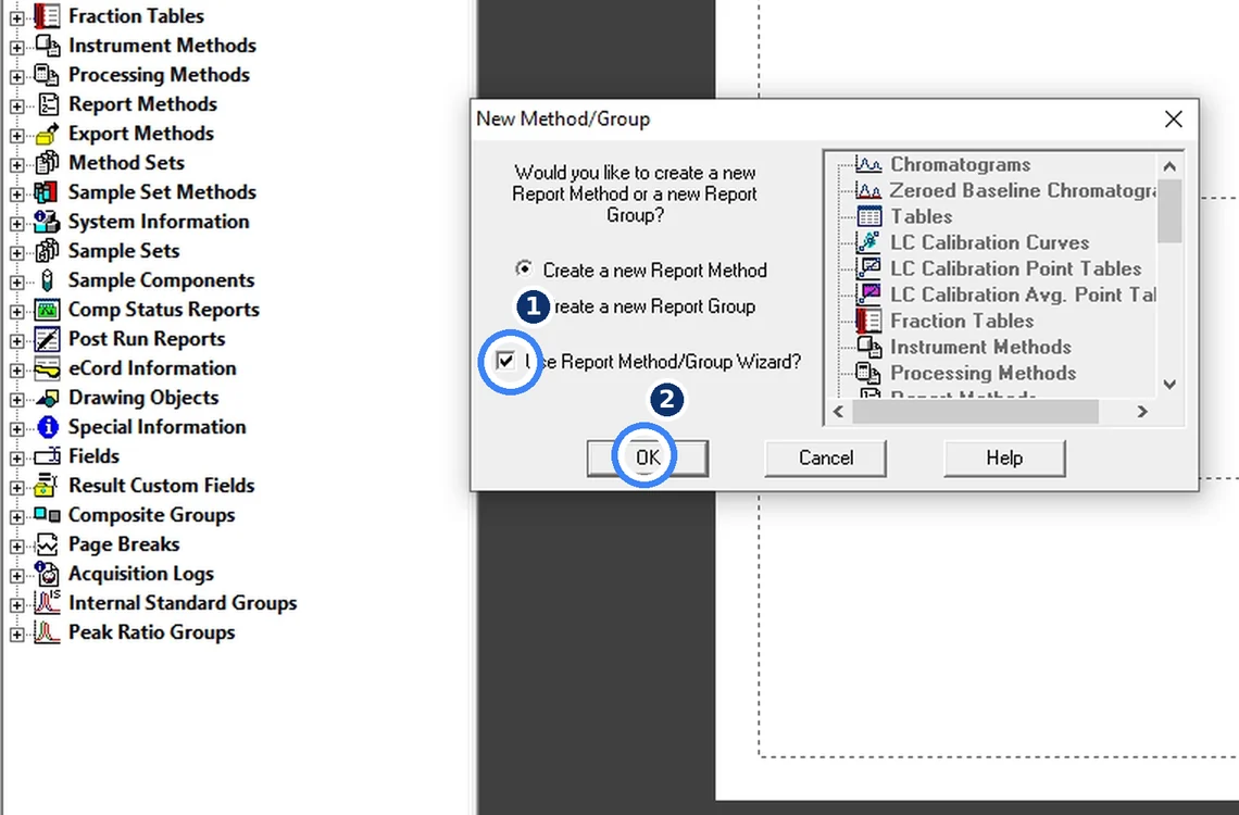 Step 7.3: Start from a blank page — Waters Empower 3 screenshot