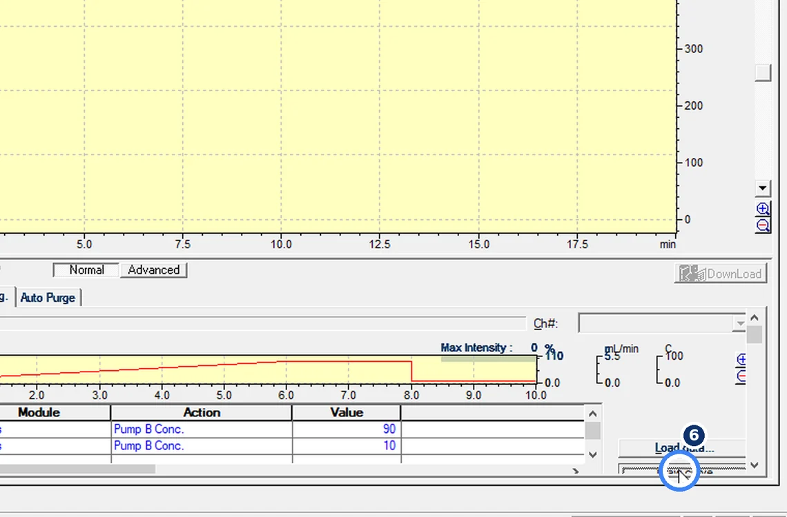 Step 7.6: Draw Curve — Shimadzu LCsolution screenshot
