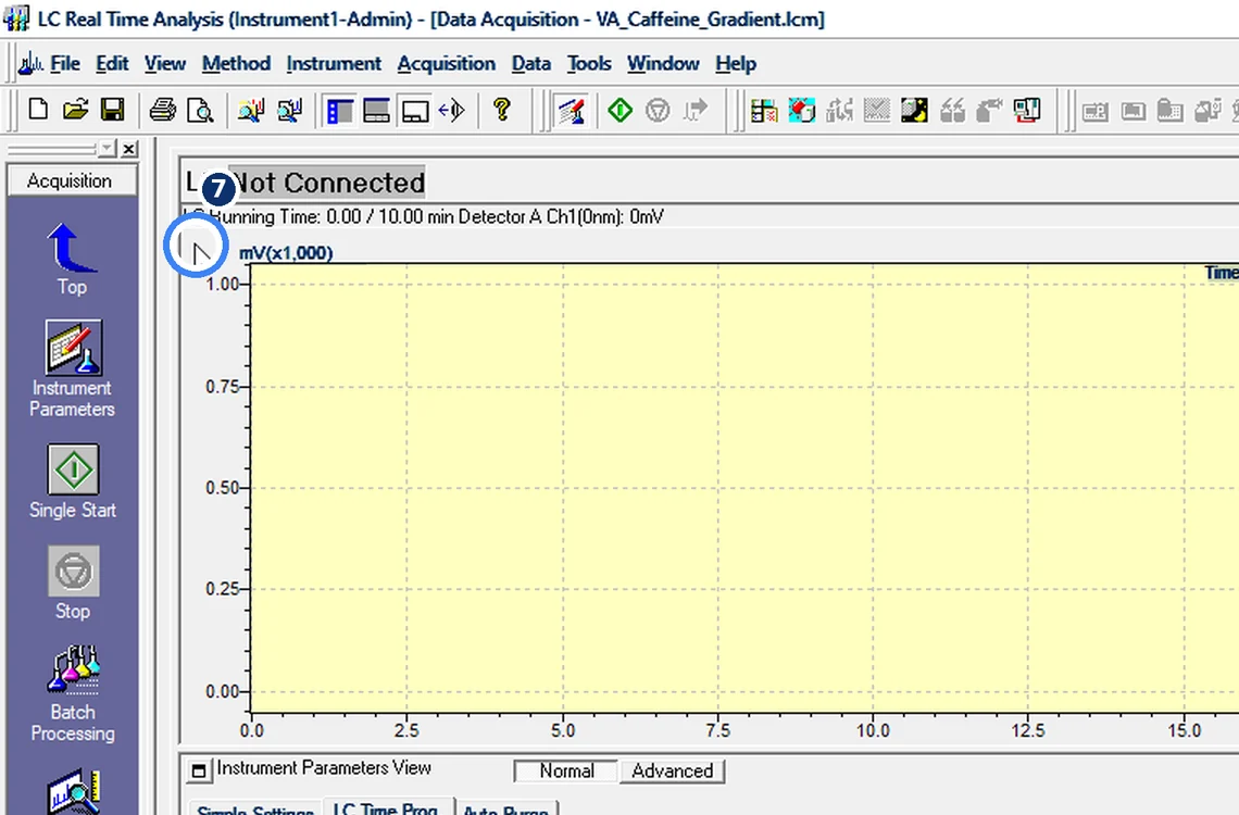 Step 7.7: Save — Shimadzu LCsolution screenshot