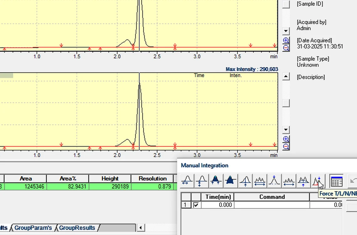 Step 7.1: Know the tools — Shimadzu LCsolution screenshot