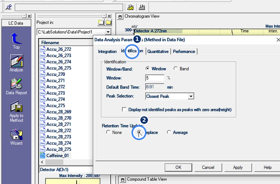 Step 7.5: Prevent it — Shimadzu LCsolution screenshot