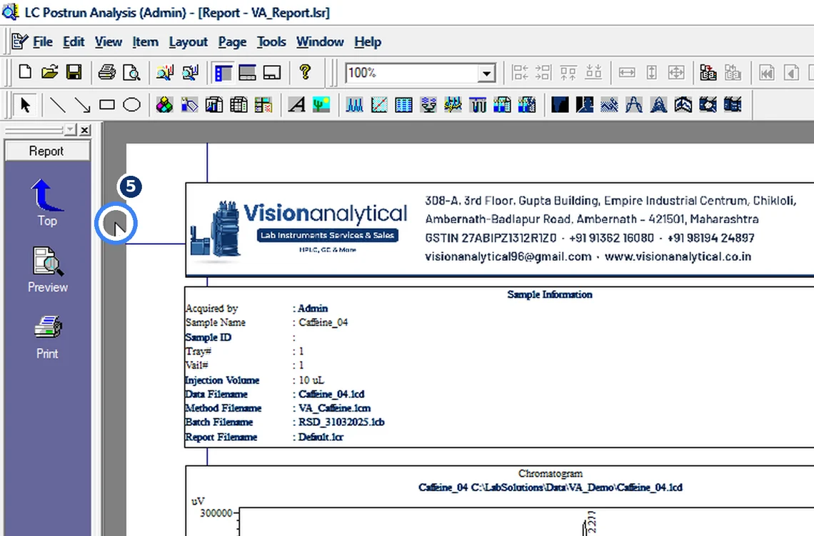 Step 7.5: Load a data file — Shimadzu LCsolution screenshot