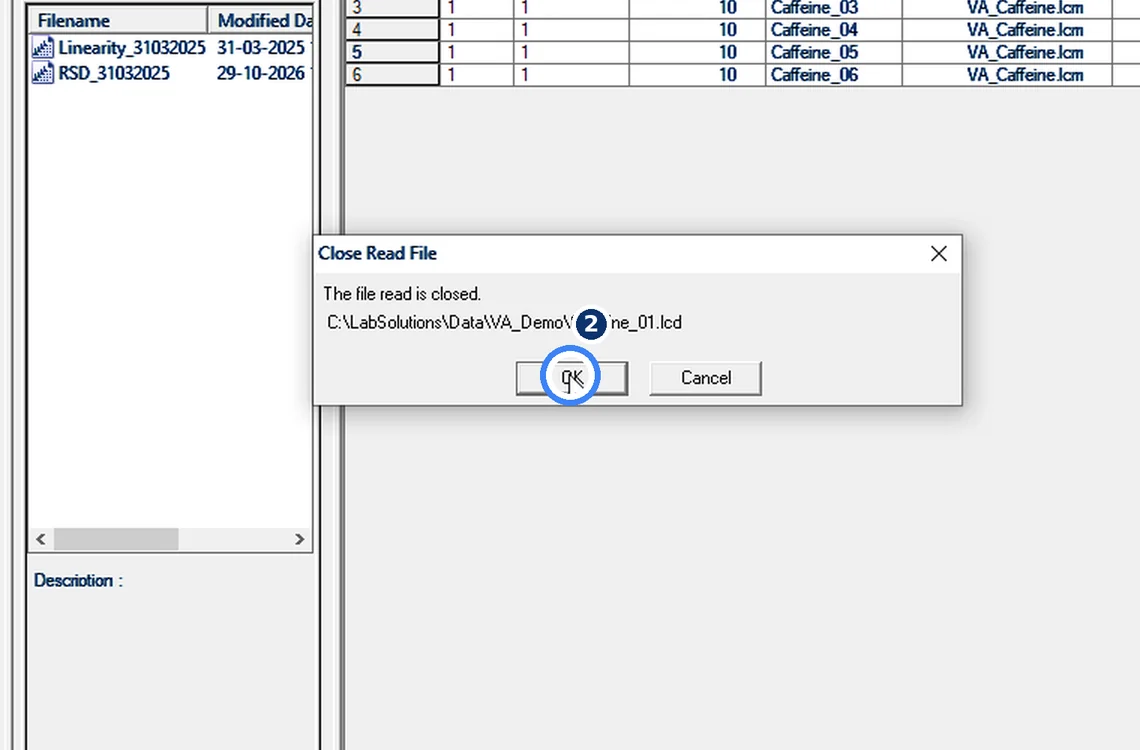 Step 7.2: Start the batch — Shimadzu LCsolution screenshot