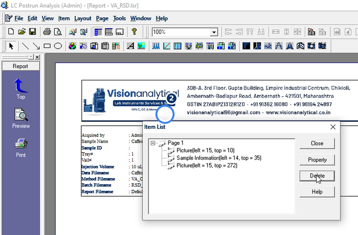 Step 7.2: Insert Summary (Compound) — Shimadzu LCsolution screenshot